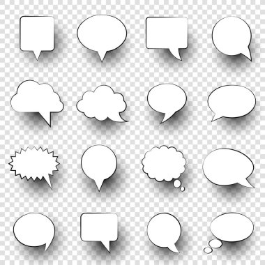 Çeşitli Konuşma Baloncukları ve Metin Diyaloğu