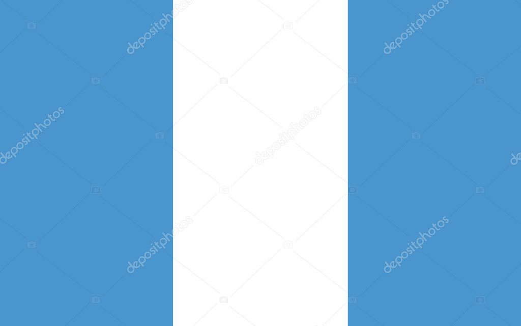Flag of Guatemala. Civil flag of Guatemala rectangle background. Guatemala flag banner, sticker, button, badge icon.