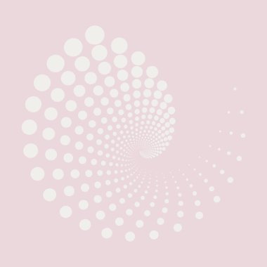 Bulut Dansçısı renginde daire şeklinde noktalar. Geometrik asgari sanat duvar kağıdı. Optik illüzyon arka planı. Çerçeve, logo, dövme, web sayfası, yazdırma, poster, soyut arkaplan için moda tasarım ögesi.