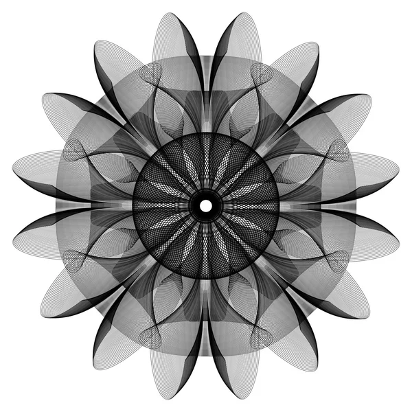 Geometrische bloem concept. — Stockvector