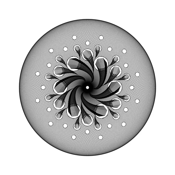 Geometrische bloem concept. — Stockvector