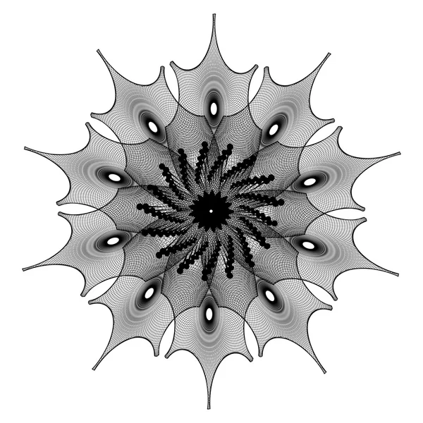 Roseta geométrica conceptual — Vector de stock