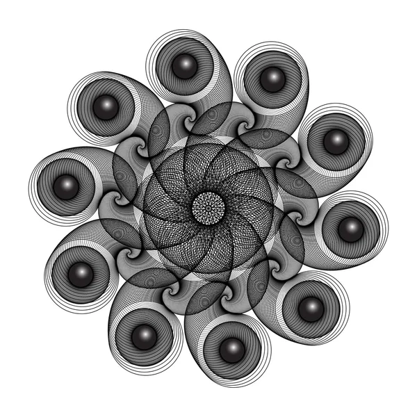 Концептуальная геометрическая розетка — стоковый вектор