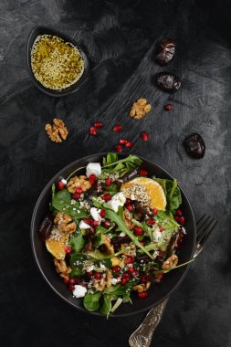 İstekli ıspanak salatası.