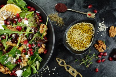 İstekli ıspanak salatası.