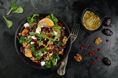 İstekli ıspanak salatası.