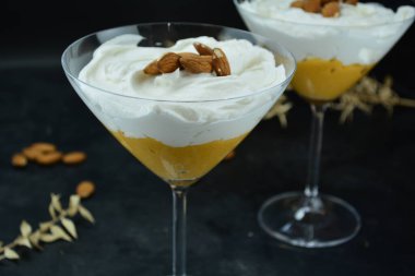 Arka planda Balkabağı Turtası Parfait, kapat