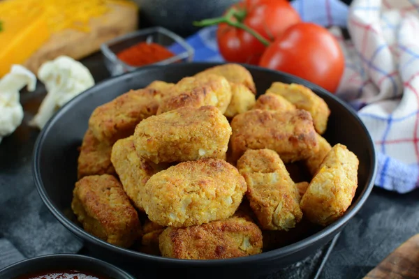 Keto Karnabahar Şekersiz Ketçaplı Patates Patatesleri