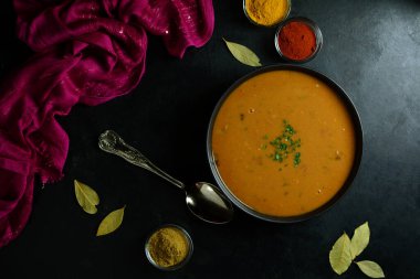 Sweet Potato Curry on background, close up