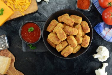 Keto Karnabahar Şekersiz Ketçaplı Patates Patatesleri