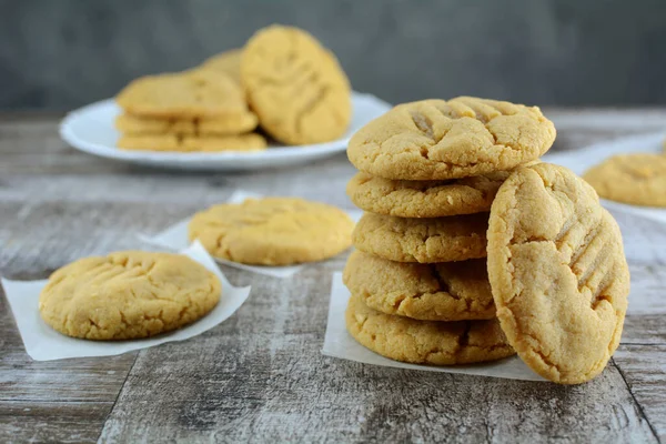 Keto Diet Peanut Butter Cookies — Stock Photo, Image