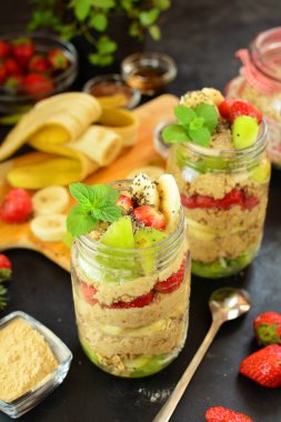 Arka planda maca yulafları, kapatın