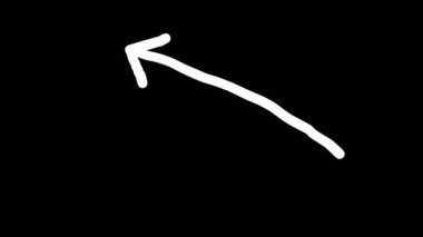 Doodle ok el çizimi çizim yönü işaretçisi vurgu, navigasyon, ui elementleri veya gayri resmi grafikler için uygun.