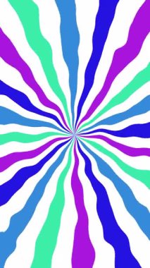 Arkaplan, dijital sanat, sosyal medya hikayeleri veya olay projeksiyonları için uygun, değişken güneş patlaması soyut renkli, radikal dikey hareket grafiği.