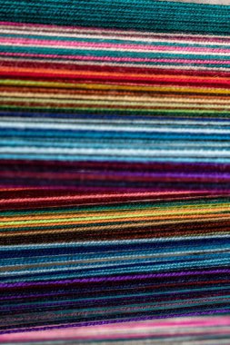 Renkli Tekstil Tartışmaları Soyut Arkaplan Oluşturuyor