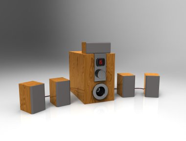  Home cinema system with sub-woofer 6.jpg clipart