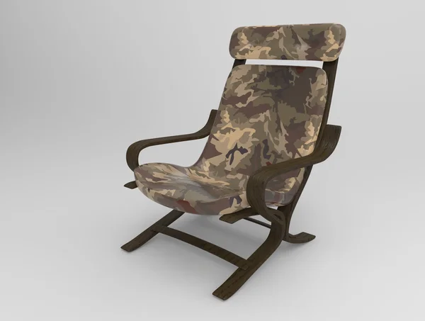 Silla Millitary en el fondo. 3d renderizar . — Foto de Stock