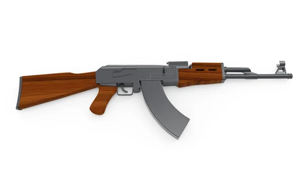 배경에 Kalashnikov Ak-47. — 스톡 사진