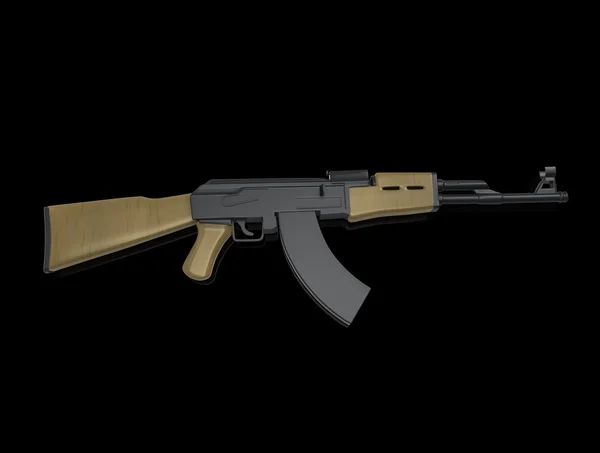 Kalasnyikov Ak-47 egy M-16 háttér — Stock Fotó