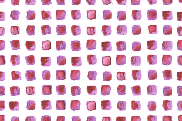 Padrão Sem Costura Aquarela Com Elementos Quadrados Rosa Textura Aquarela — Fotografia de Stock