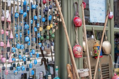 Dimitsana, Yunanistan - SEPTEMBER 1, 2025 Arcadia bölgesindeki geleneksel Dimitsana köyü.