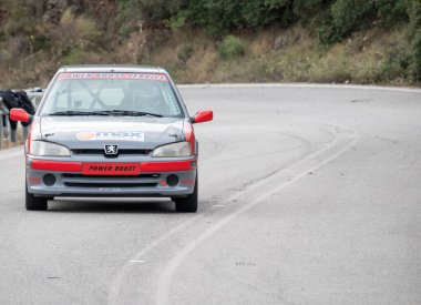 Achladocampos, Yunanistan - 12 Ekim 2025 Achladocampos Tepesi Yunanistan 'da ünlü bir yarış etkinliğidir..