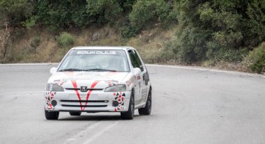 Achladocampos, Yunanistan - 12 Ekim 2025 Achladocampos Tepesi Yunanistan 'da ünlü bir yarış etkinliğidir..