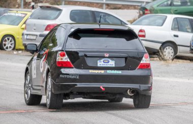 Achladocampos, Yunanistan - 12 Ekim 2025 Achladocampos Tepesi Yunanistan 'da ünlü bir yarış etkinliğidir..