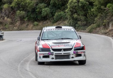 Achladocampos, Yunanistan - 12 Ekim 2025 Achladocampos Tepesi Yunanistan 'da ünlü bir yarış etkinliğidir..