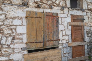 Dimitsana, Yunanistan - 11 Aralık 2025 Arcadia bölgesindeki geleneksel Dimitsana köyü.