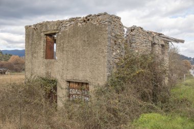 Dimitsana, Yunanistan - 11 Aralık 2025 Arcadia bölgesindeki geleneksel Dimitsana köyü.