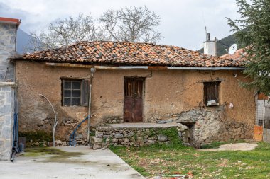 Kapsia, Yunanistan - 6 Ocak 2026 Kapsia Yunanistan 'ın Arcadia bölgesinde geleneksel bir köydür.
