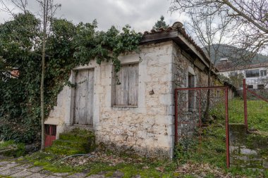 Kapsia, Yunanistan - 6 Ocak 2026 Kapsia Yunanistan 'ın Arcadia bölgesinde geleneksel bir köydür.