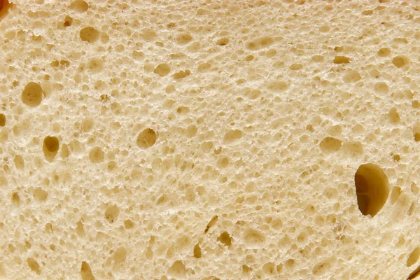 Textura de pão branco como pano de fundo para o seu projeto, macro — Fotografia de Stock