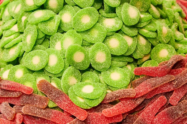 Multicolored Gummy Candies Close Selective Focus — Stock Photo, Image
