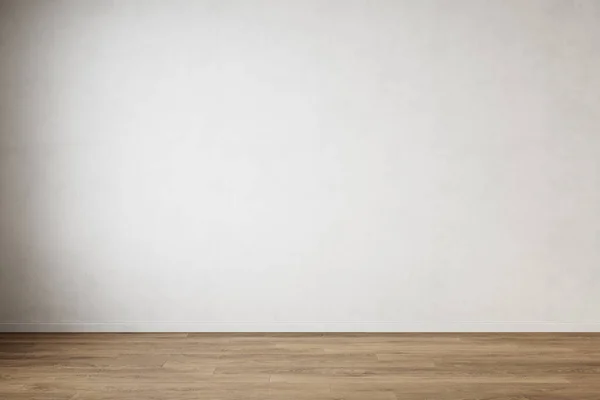 Beyaz, içi boş bir duvar. 3d canlandırma çizimi maketi.
