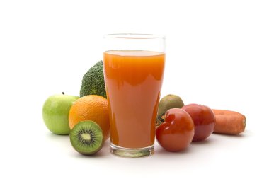 Beslenme. Taze meyve, sebze ve meyve suyu
