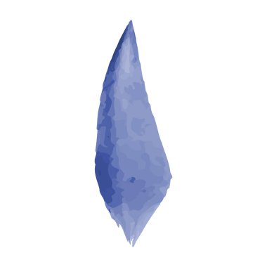 Bu açık mor suluboya desenli tek bir taç yaprağı gösteriyor. Basit tasarımın beyaz bir arka planı vardır ve bir vektör illüstrasyonu olarak sunulur.