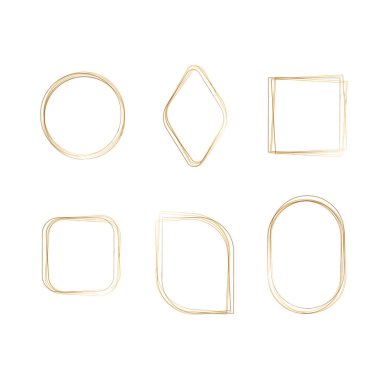 Altı farklı çerçeve, hassas altın suluboya çizgileri içeriyor. Koleksiyonda bir daire, kare, eşkenar dörtgen, oval ve diğer yuvarlak geometrik şekiller yer almaktadır..