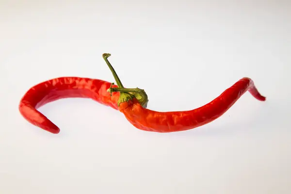 Pimientos Rojos Sobre Fondo Blanco Aislado — Foto de Stock