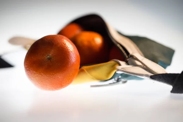 Naranjas Una Bolsa Deporte — Foto de Stock