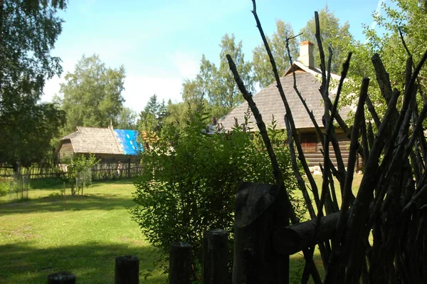 Kleine Holzhütte Wald — Stockfoto