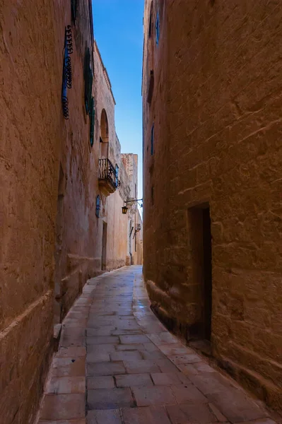 Antigua Calle Europea Verano Luz Cálida — Foto de Stock