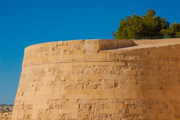 Igreja Redonda Azul Amarela Bugibba Malta — Fotografia de Stock