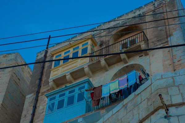 Ventanas Euripeanas Una Antigua Casa Piedra — Foto de Stock