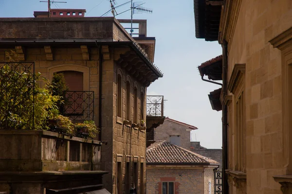 Antigua Calle Europea Verano Luz Cálida — Foto de Stock