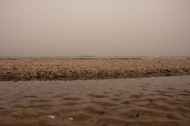 Rimini 'de günbatımı kumsalı