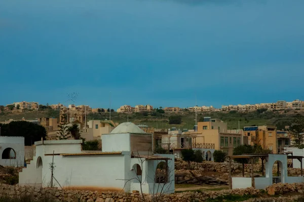 Malta Paisajes Verdes Valle Castillos — Foto de Stock