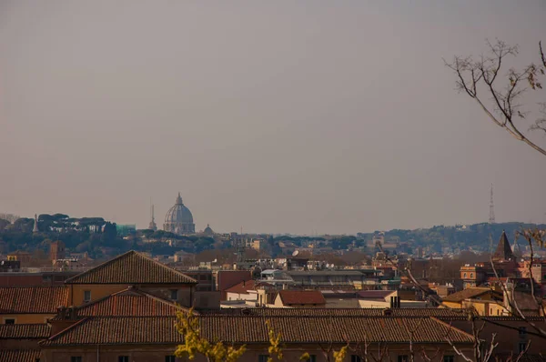Panorama Roma Dalla Collina — Foto Stock