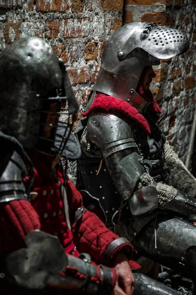 Şatoda Dinlenen Şövalyeler — Stok fotoğraf